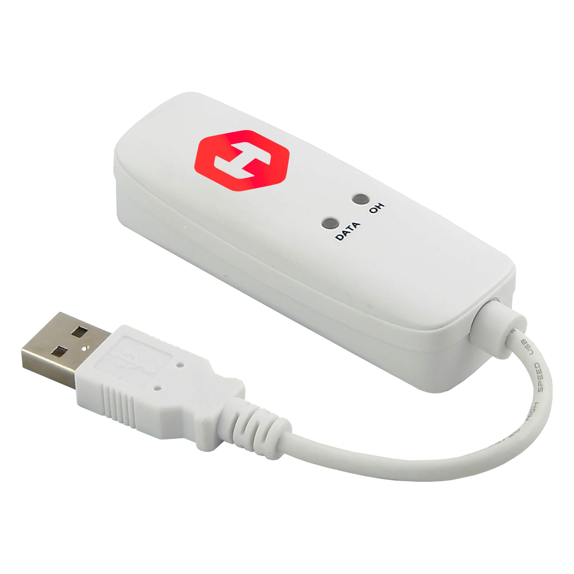 HiRO H50353 V92 56K External USB Data Fax Dial Up Internet Modem Single Port Truly Plug n Play Driverless Installation Built in Driver Windows 10 8.1 8 7 Compatible