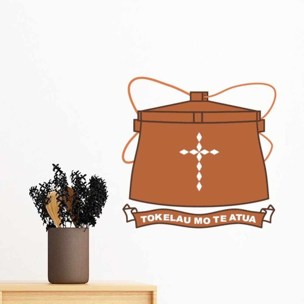 Sticker Tokelau Océanie amovible pour créer une ambiance de voyage dans votre chambre