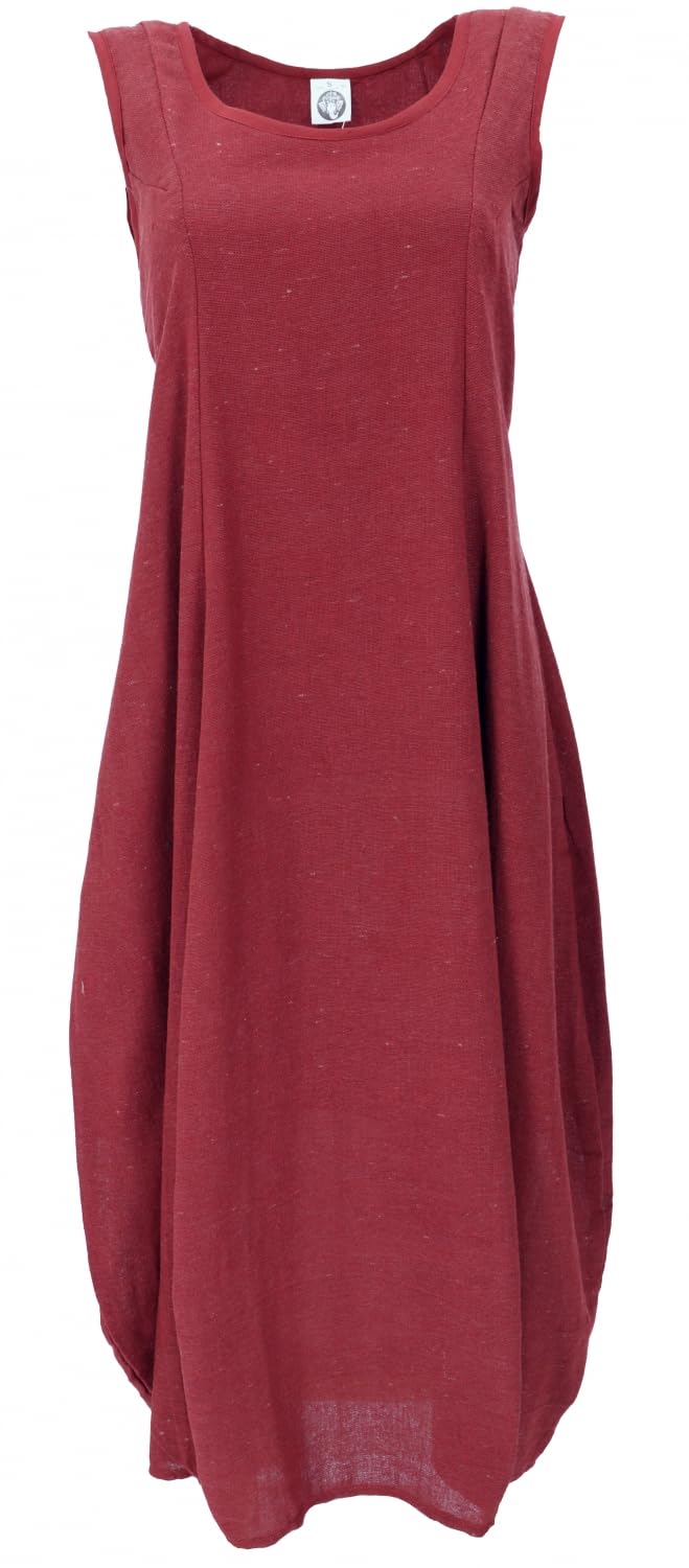 GURU SHOP Vestido largo de verano convertible para mujer, de algodón, largo y medio, ropa alternativa