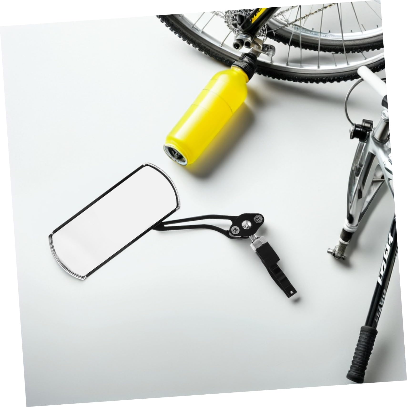 Specchietto Retrovisore Bicicletta 1 Paio Nero in Lega di Alluminio | Rotazione 360°, Angolo Ampio, Montaggio e Rimozione Rapidi, Accessorio per Bici da Strada e Mountain Bike