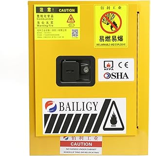 DYRABREST Safety Cabinet for Flammable Liquids,4 Gallon Flammable Cabinet,Fire Cabinet Storage, Safety Cabinet for Commercial Industrial Environments and Home (4 Gallon)