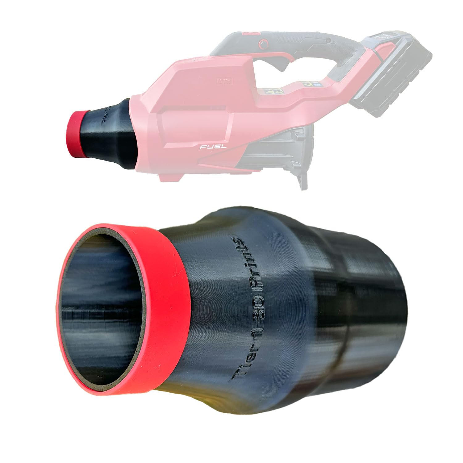 Car Drying Nozzle for Milwaukee M18 Blower – Car Drying Attachment with Protective Silicone Tip – Fits 2724-20, for Detailing, Motorcycle & Auto – Tier 1 3D Prints