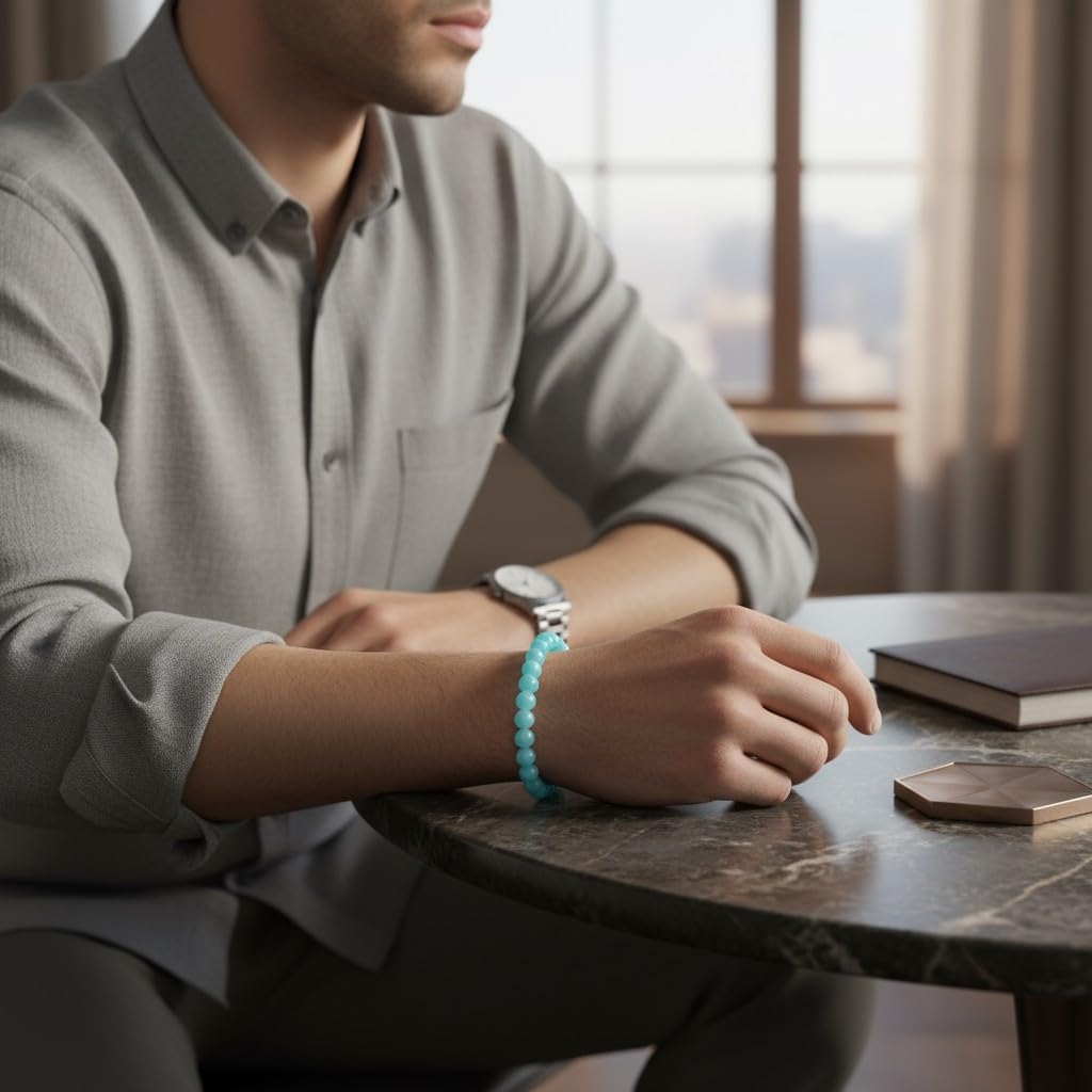 The Vida Handmade AAA+ Quality Crystal Stretch Elastic Bracelet - Nature Gemstone-8mm - Jewelry Gift - Holiday Gift - For Women & Men - Image 4