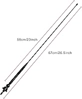 Vista 4 de ASOOLL Antena de radio marina de barco negro FM AM 26.5 pulgadas para coche Turk ATV UTV Yacht Tractor RV