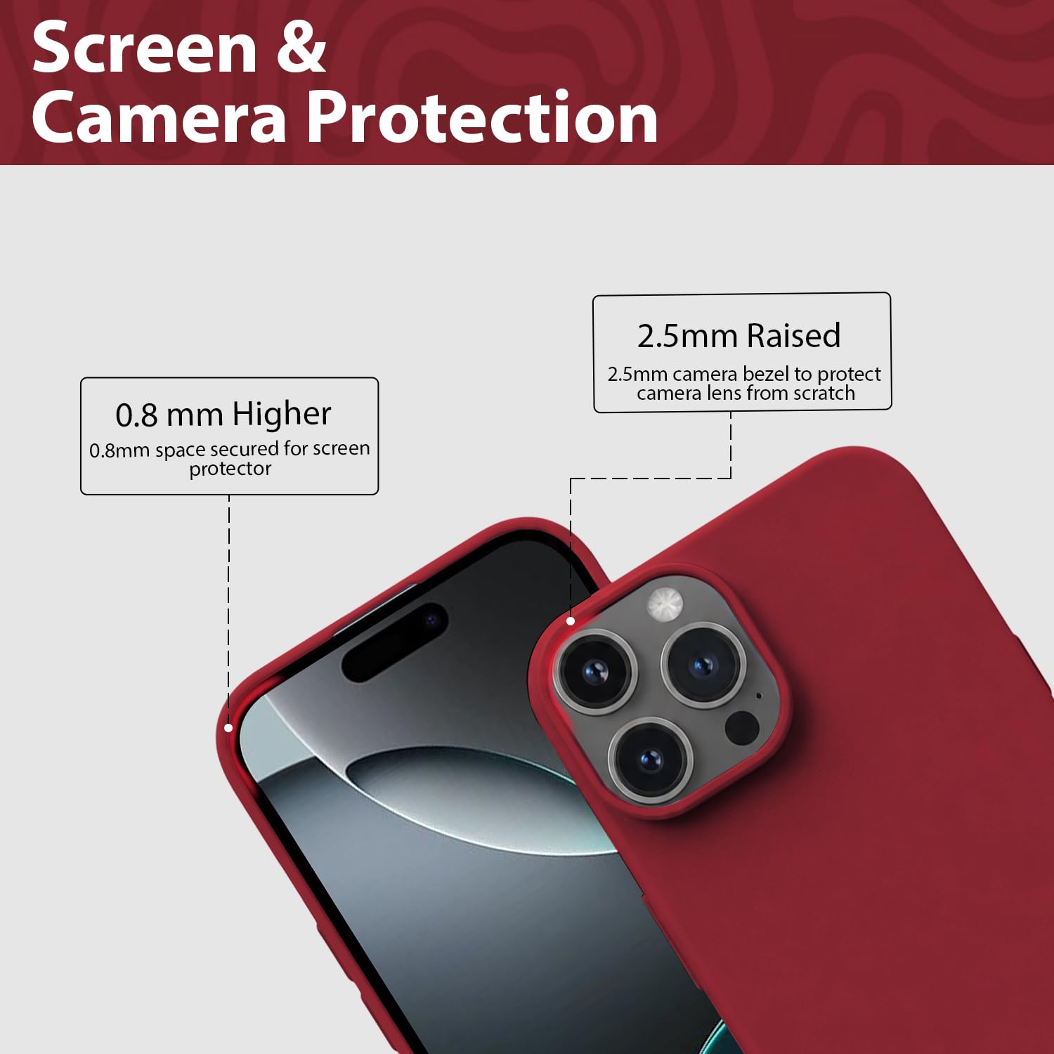 KACA Silicone Case for iPhone 16 Pro Max - Shockproof -3