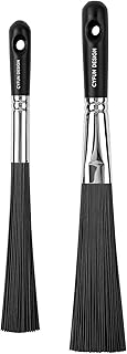 2 Pcs Splatter Brush, Ink Splatter Brush, Abstract Art Brush for Adding Speckles Splatters Spots, for Use with Ink, Thinned Acrylics, or Other Fluid Mediums, Card Making DIY Project Scrapbooking Tool