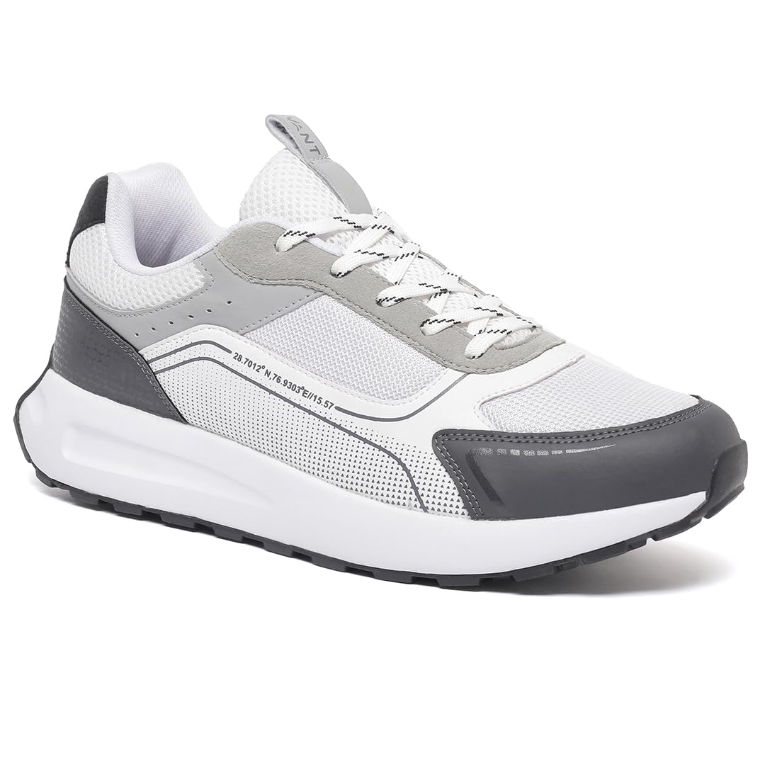 AVANT Mens Nextstep Sneaker Shoes - Soft Cushioned Insole, Enhanced Grip TPR Outsole, Slip-Resistant, Arch Support, Shock Absorption, Trendy, Casual Footwear (AVMSH192CL01UK10_White_UK10) (B0DDY7GKJM) Amazon Price History, Amazon Price Tracker