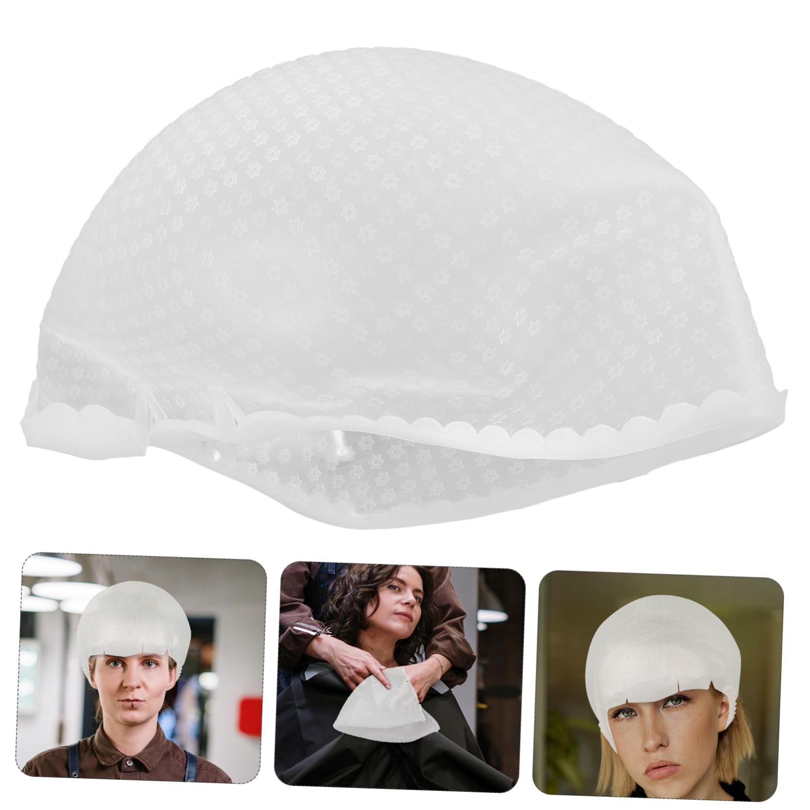 COLLBATH Gorro De Silicona Para Mechas Profesional Reutilizable Con Agujeros Preperforados Para TeñIr Y Tratamientos De Cabello En SalóN