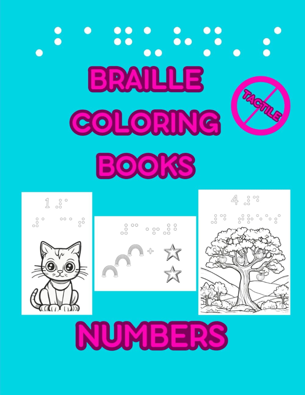Baguhn's Braille Coloring Books Numbers