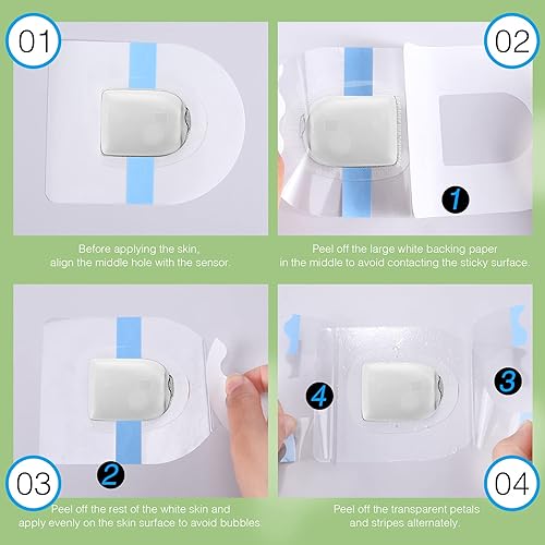 Miniatura 5 de Parche impermeable para ducha compatible con parches adhesivos Omnipod, parches adhesivos transparentes, impermeables, parches adhesivos de larga