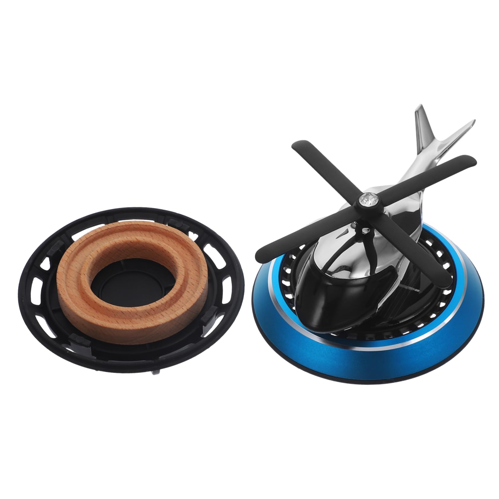 ULTECHNOVO 5pezzi Diffusore Per Auto Con Design Esclusivo Forma Di Elicottero Decorazione Elegante Per Interni Auto Abbellisce Cruscotto e Diffonde Fragranze Senza Ostacolare La Guida