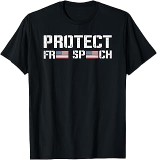 Protect Free Speech - USA Flag First Amendment Rights T-Shirt