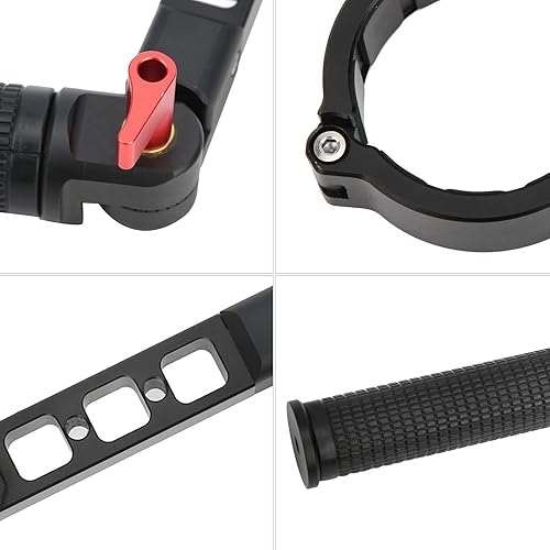 Miniatura 8 de Mango de metal - Montaje en el cuello - Soporte de brazo de extensión - Estabilizador de ángulo ajustable - Agarre de mango de cámara - para ZHIYUN
