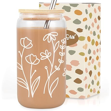 Coolife Glass Water Bottle, Premium Aesthetic Coffee Cup - Your Refreshing Hydration Companion