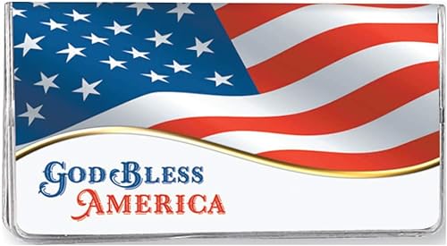 Fox Valley Traders Agenda de 2 años con la bandera de Estados Unidos, calendario de bolsillo ideal para bolsos, maletines o mochilas, 6  pulgadas x