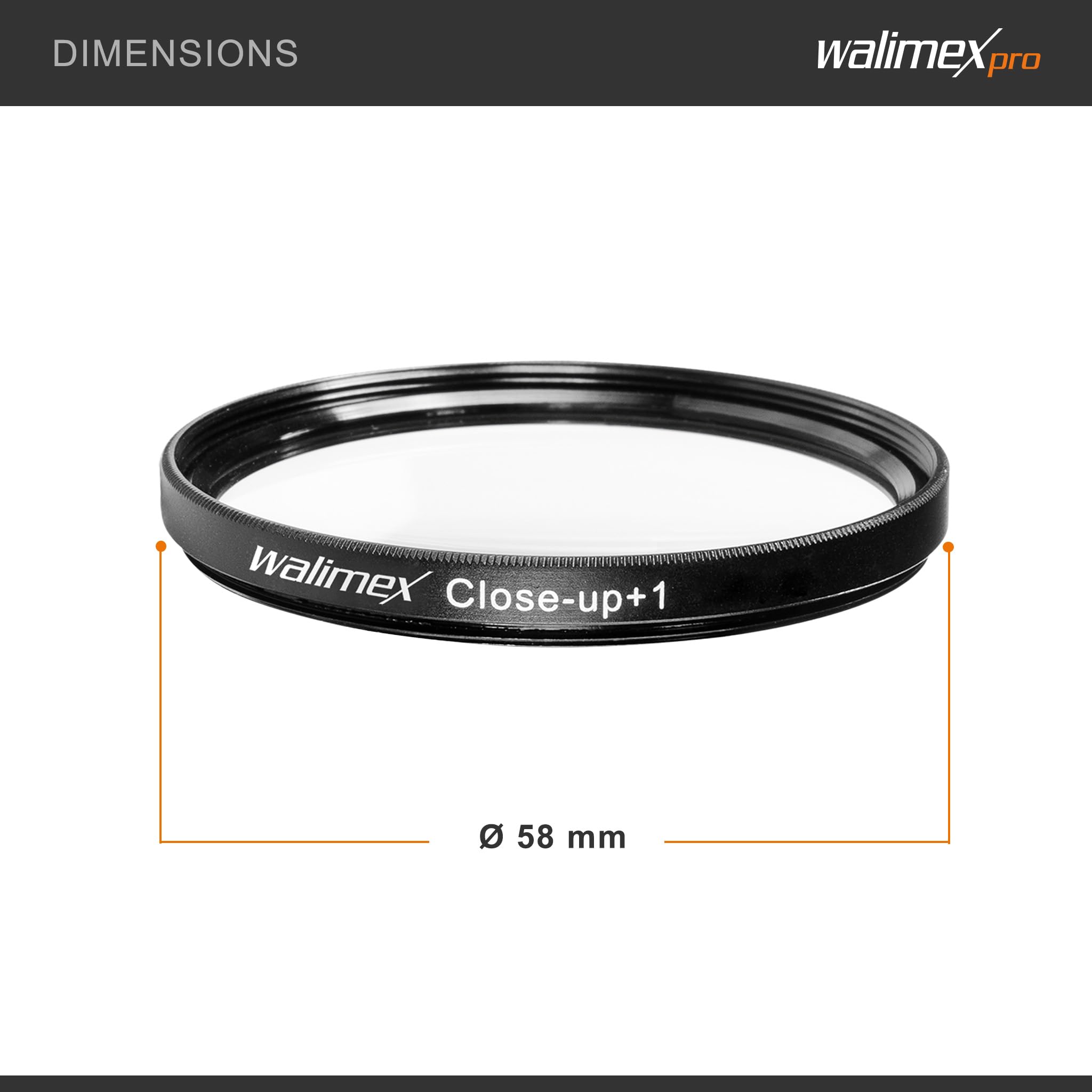 Walimex Close up Makrolinsen-Set 58mm inkl. +1/+2/+4/+10 Dioptrien