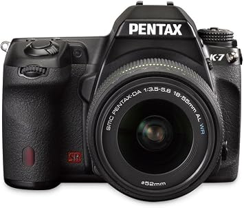 Pentax K-7 14.6 MP Digital SLR with Shake Reduction and 720p HD Video with DA 18-55mm f/3.5-5.6 AL Weather Resistant Lens by Pentax