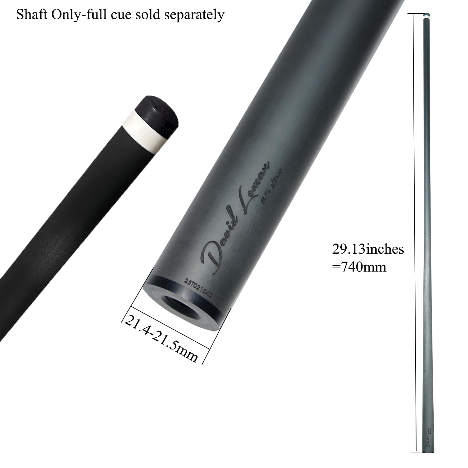 DAVID LOMAN Billard cue Stick Carbon Fiber Pool Cue 29 inches
