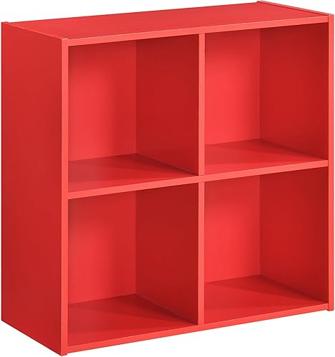 Miniatura 38 de Kings Brand Furniture - Katelyn - Estantería abierta de 4 cubos, organizador de almacenamiento de juguetes para niños (verde)