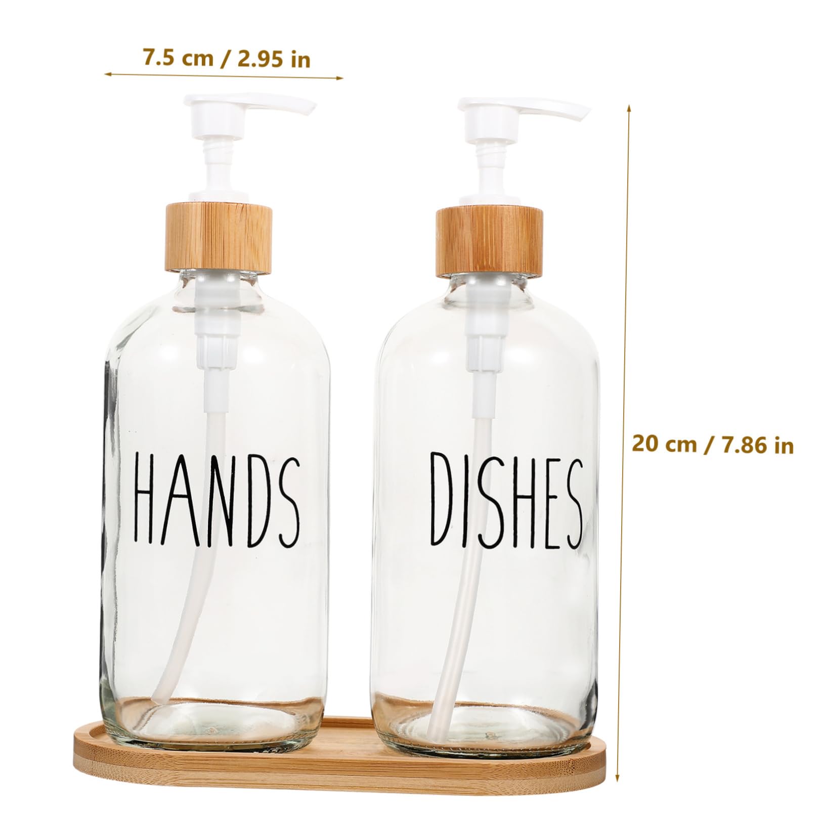 Mobestech Dispenser di Lozione in Vetro 500Ml con Pompa, Flacone Riutilizzabile per Shampoo e Detergente per Mani, Facile da Usare, per Casa e Hotel