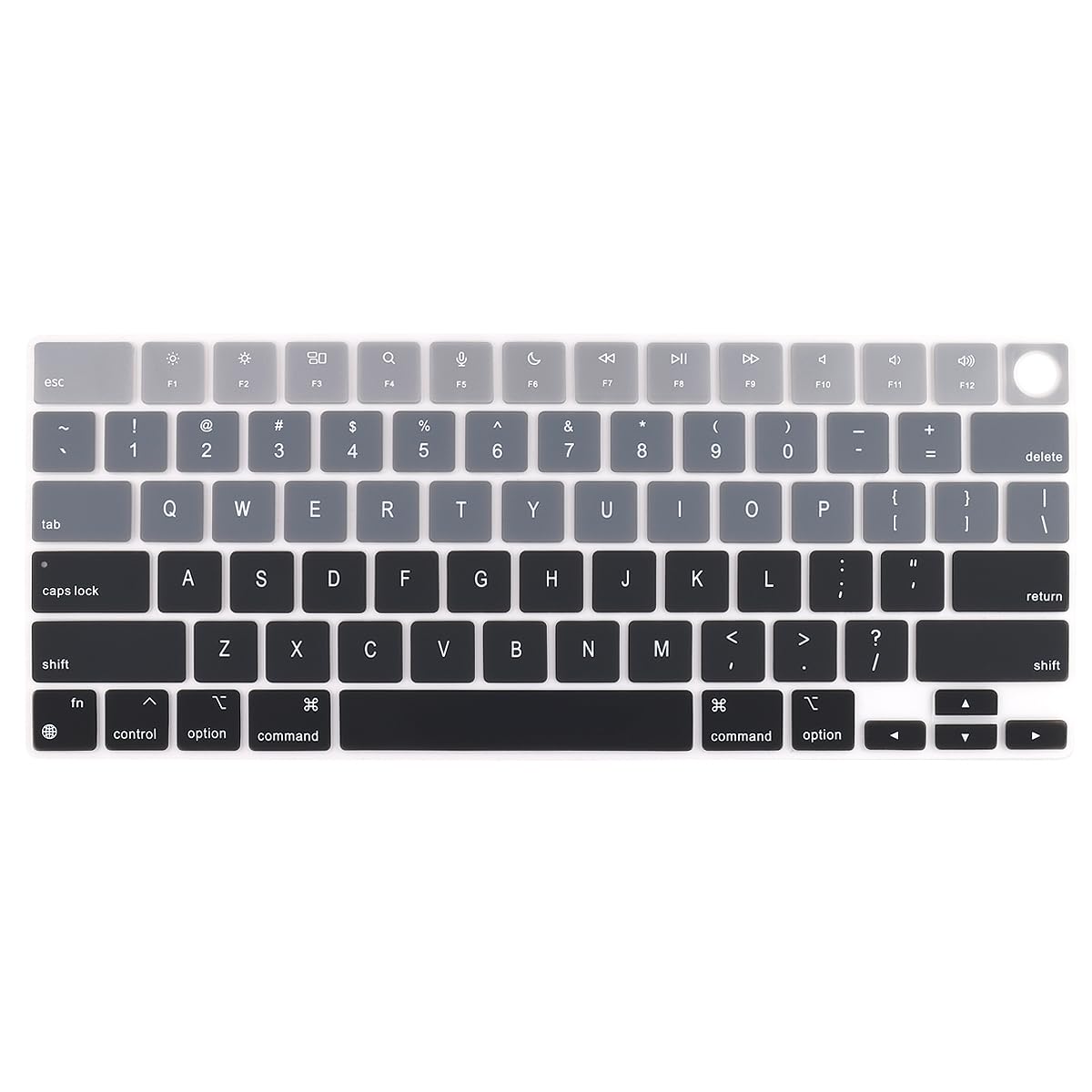 Batianda Premium Gradient Color Keyboard Cover for M2 M3 Chip MacBook Air 15 inch & MacBook Air 13.6" 2022 2023 2024 Soft-Touch Silicone Protective