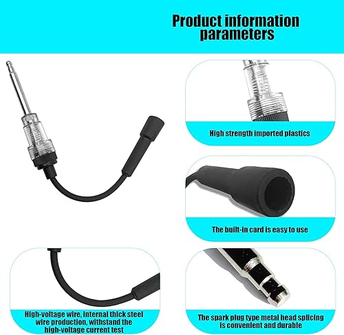 Miniatura 3 de Probador de bujías en línea encendido de motor de vehículos de motor pequeño detector de diagnóstico de armadura adecuado para automóviles