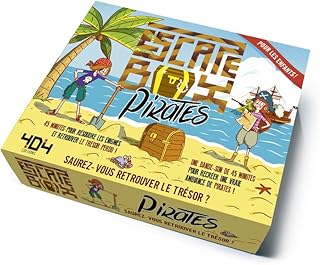 Escape Box Pirates - Escape game enfant de 2 à 5 joueurs - De 8 à 12 ans