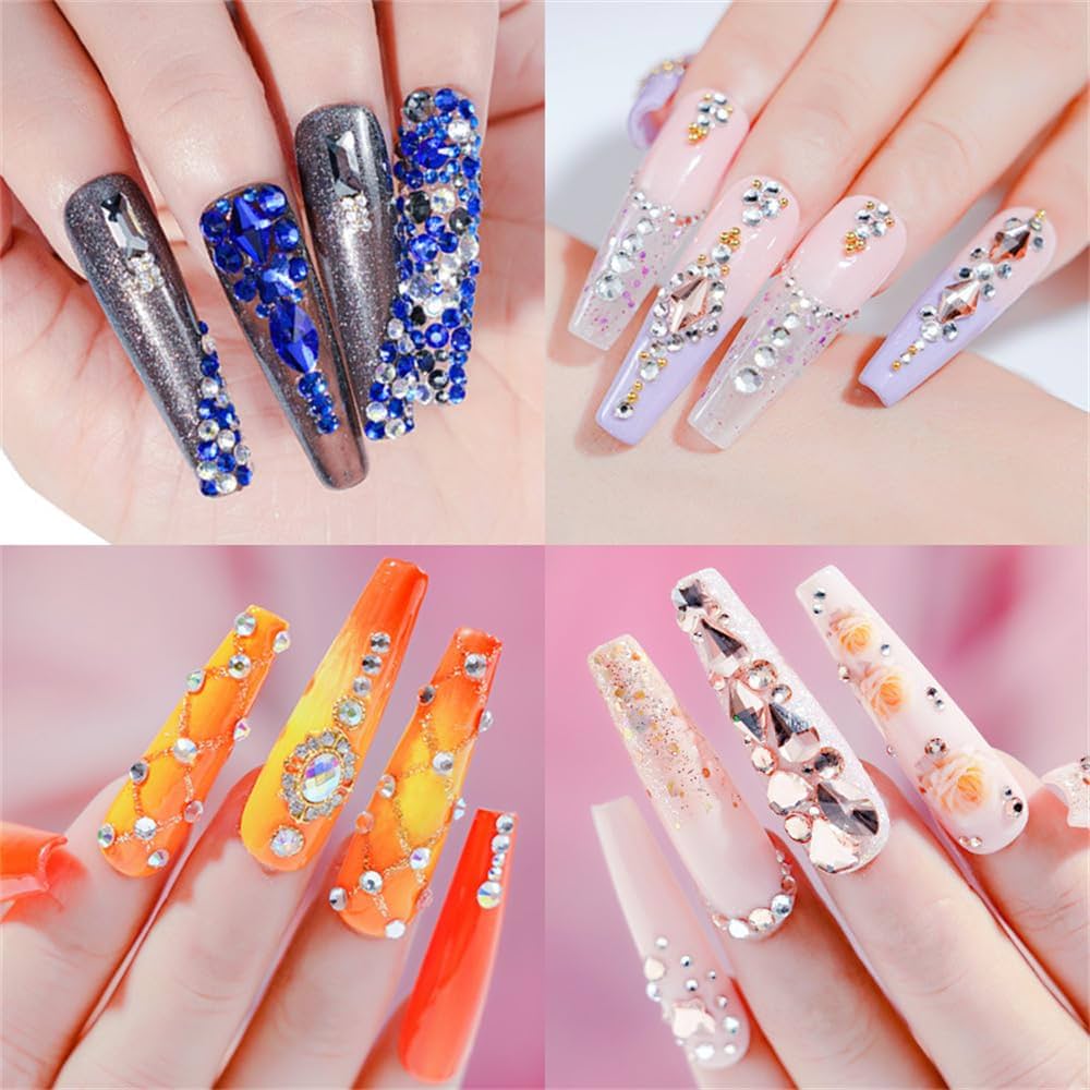 Amazon.co.jp: ネイル ラインストーン サファイア ブルー