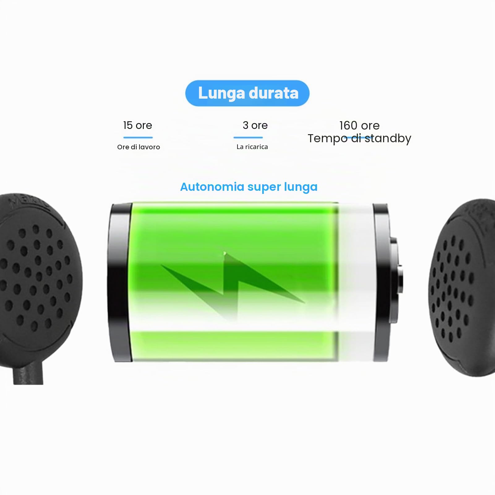 Gegong Casco motociclistico Bluetooth Affiolese CSR Chipset CSR Chiamata 15h Playback Rimovibile Audio Dispositivo Audio apparato di comunicazione con cuffia wireless wireless