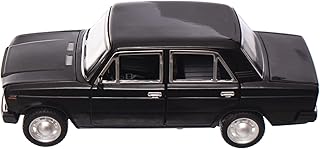 - سيارة معدنية في صندوق لادا مفرغ من الهواء - أسود