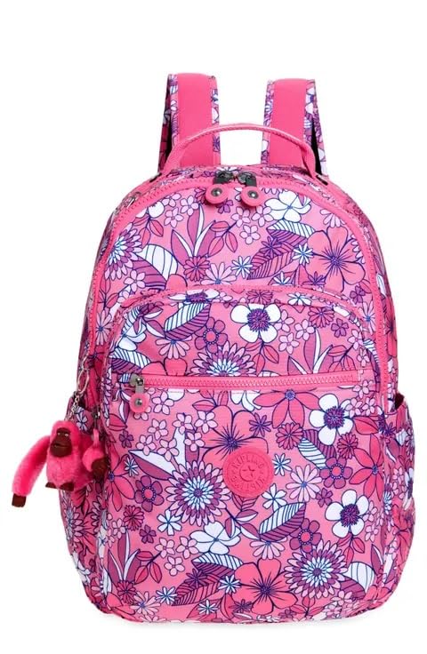 Kipling Women's Seoul Prt 15" Laptop Backpack, Durable, Roomy with Padded Shoulder Straps, Built-In Protective Sleeve