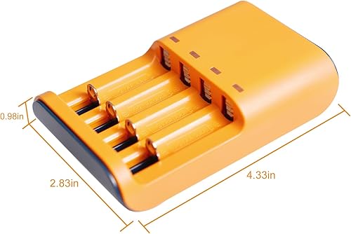 Miniatura 10 de Skywolfeye Paquete de 36 baterías AA recargables de alto rendimiento, 700 mAh, 1.2 voltios, recarga hasta 500 veces, batería recargable AA para