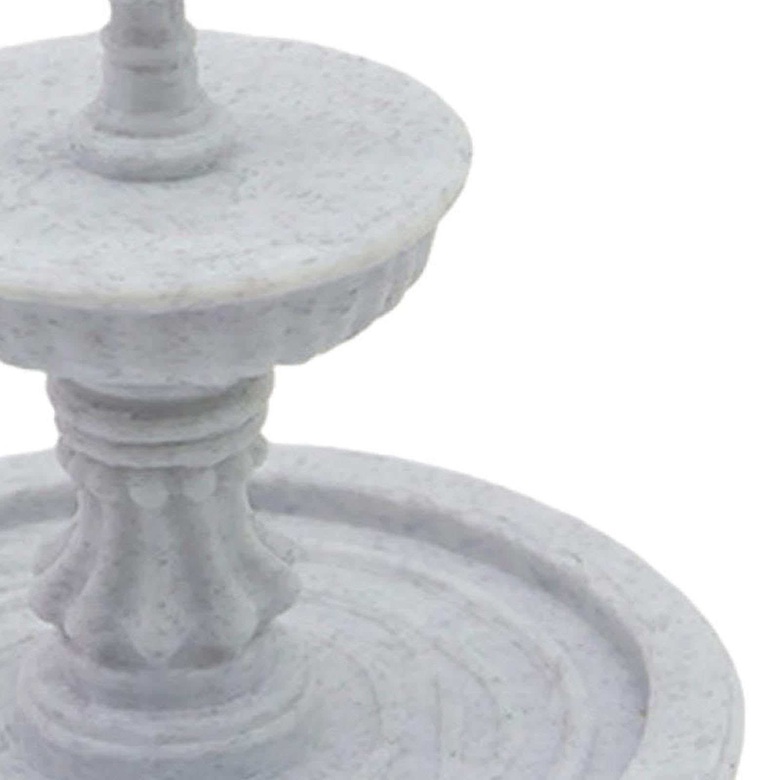 Miniature Decorative Fountain Terrarium Figurine Garden Small Pound Birdbath-image-42