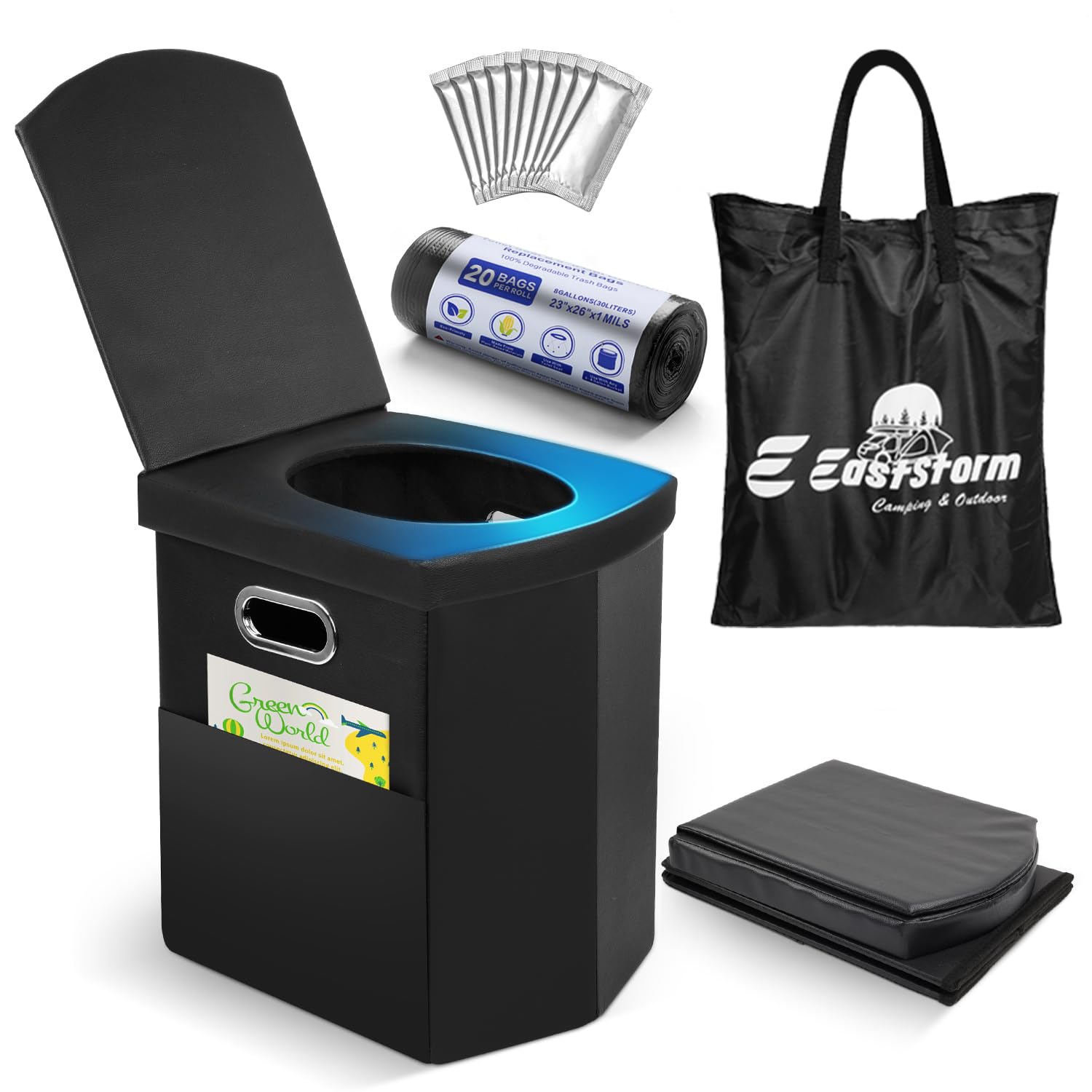 eaststorm toilette portable camping car