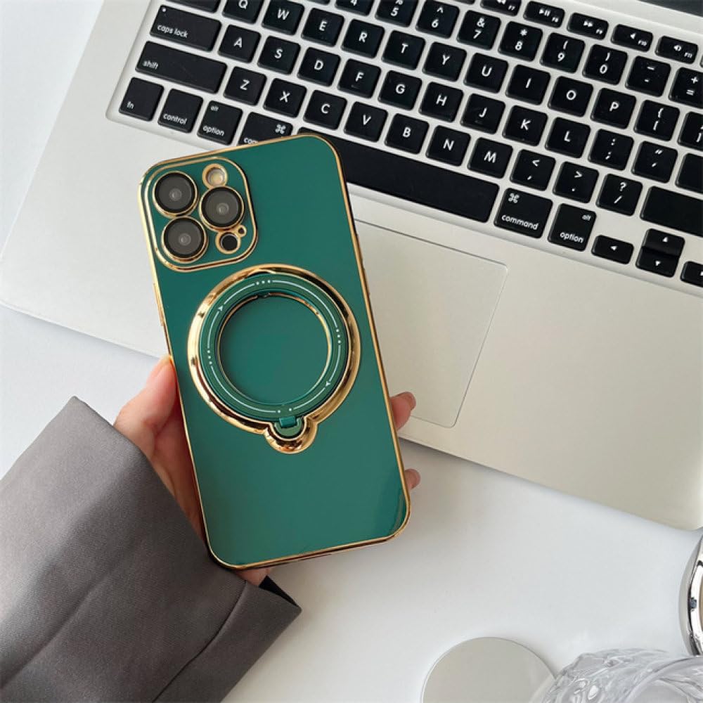 Housse magnétique iPhone 7 antichoc ENILSA étui TPU vert avec support