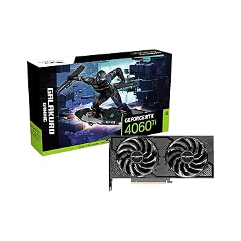 玄人志向 - 中古美品 GALAKURO GG-RTX4060TI-EBGB OC DF GG-RTX4060Ti-E16GB/EX/DF | GG-RTX4060Ti-E16GB/EX/DF | 玄人