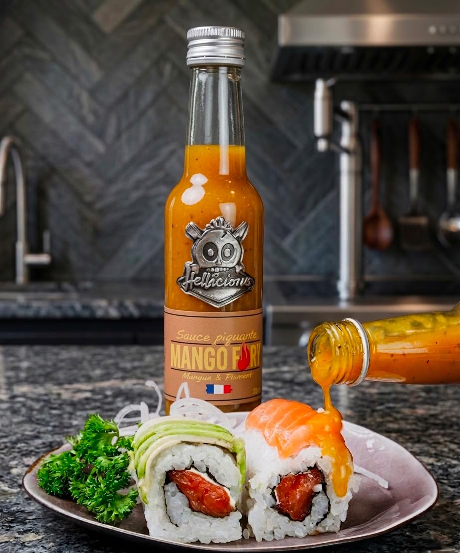 Mango Fury Hellicious – Sauce piquante française exotique mangue et piment