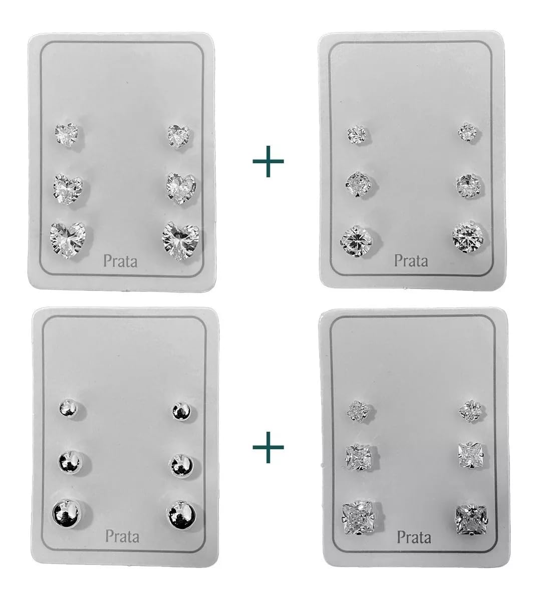 Trio Encantador: Kit com 4 Trios de Brincos Prata – Total de 12 Pares nos Tamanhos 3mm, 4mm e 5mm! em promoção! Veja a oferta e mais achadinhos de Bijuterias 4 Hoje é o melhor dia para comprar Trio Encantador: Kit com 4 Trios de Brincos Prata – Total de 12 Pares nos Tamanhos 3mm, 4mm e 5mm! com aquele preço maroto! Promoção! Aproveite a oferta! 4