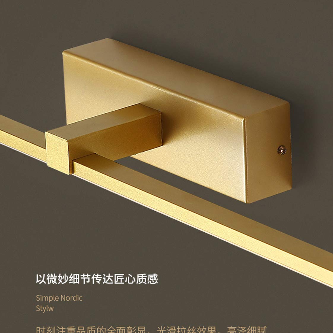 Lampada specchio bagno, Lampada specchio vintage LED, Lampada specchio LED quadri con interruttore tirante sulla testa della lampada girevole camera letto, Lampade lettura sul comodino del ristoran