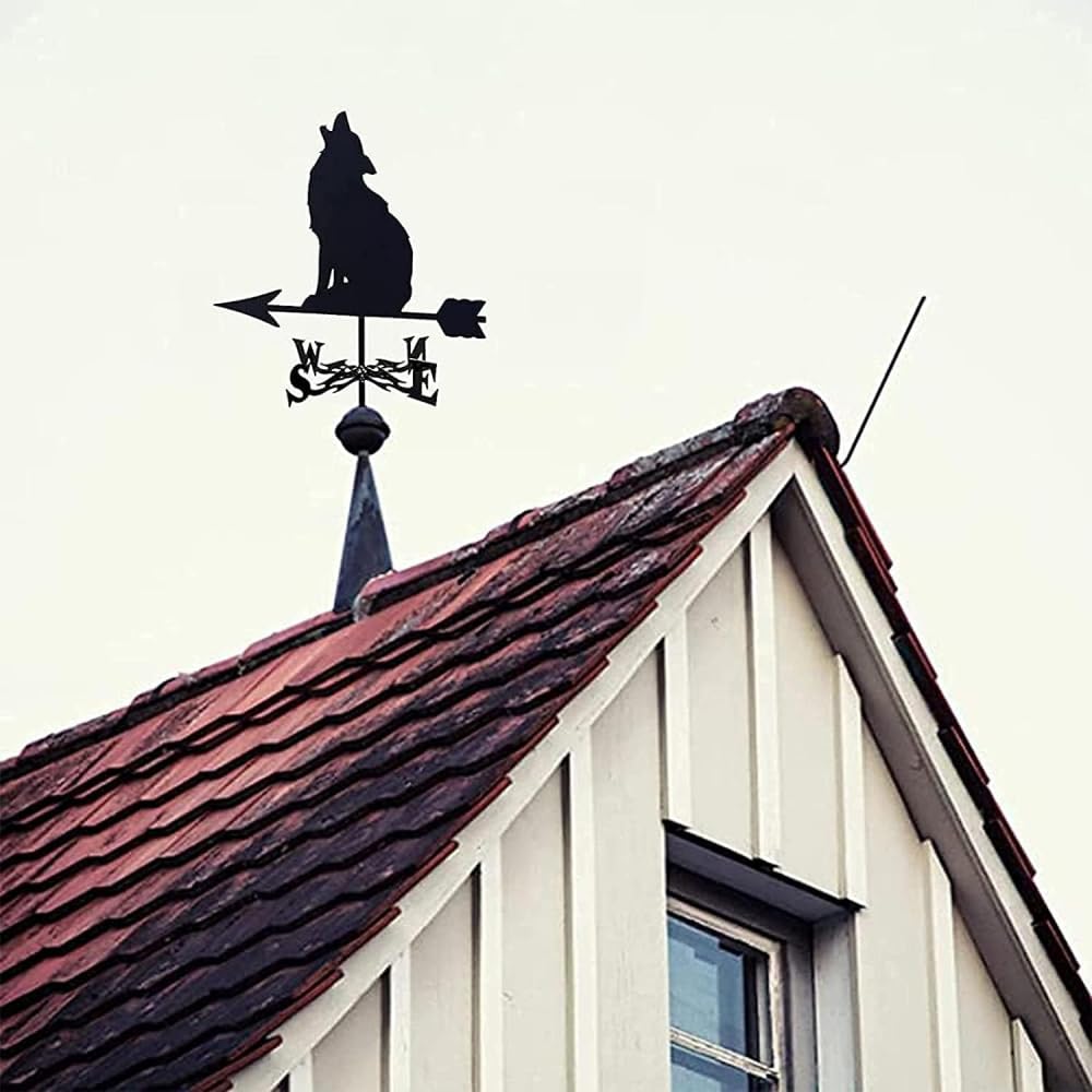 Weathervane Vane Measurement Tools Retro Wind Direction Indicator Stawn Creative Garden Stake Vane