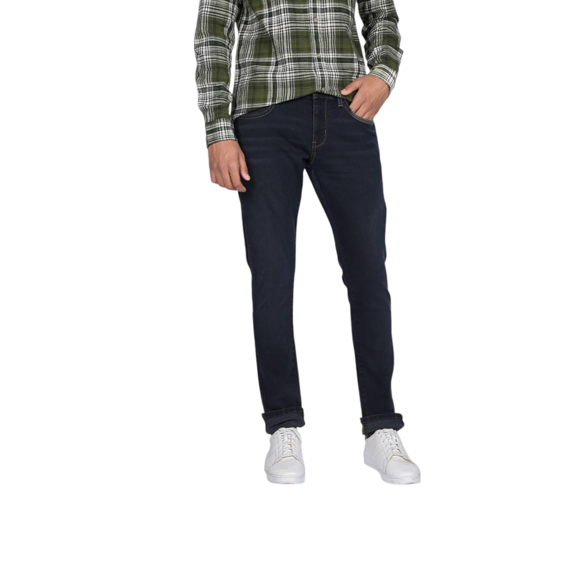 Wrangler Men Blue Vegas Skinny Fit Low Rise Jeans in blue