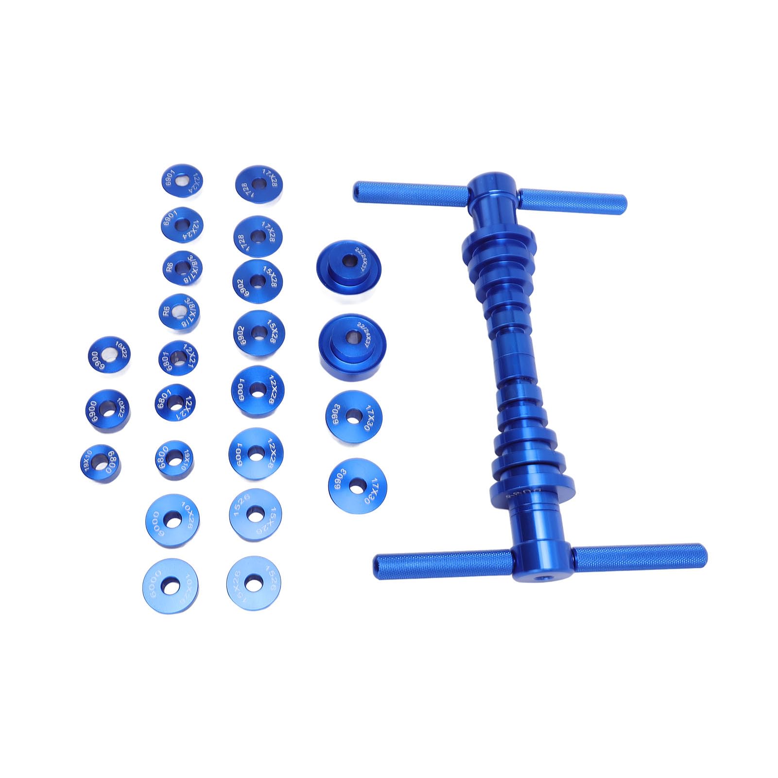 AYNEFY Cycle Bearing Press Set, Aluminum Alloy Installation Repair Tools, Suitable for Circular Bearings, for Cycle Repair, with Storage Box, Universal Kit