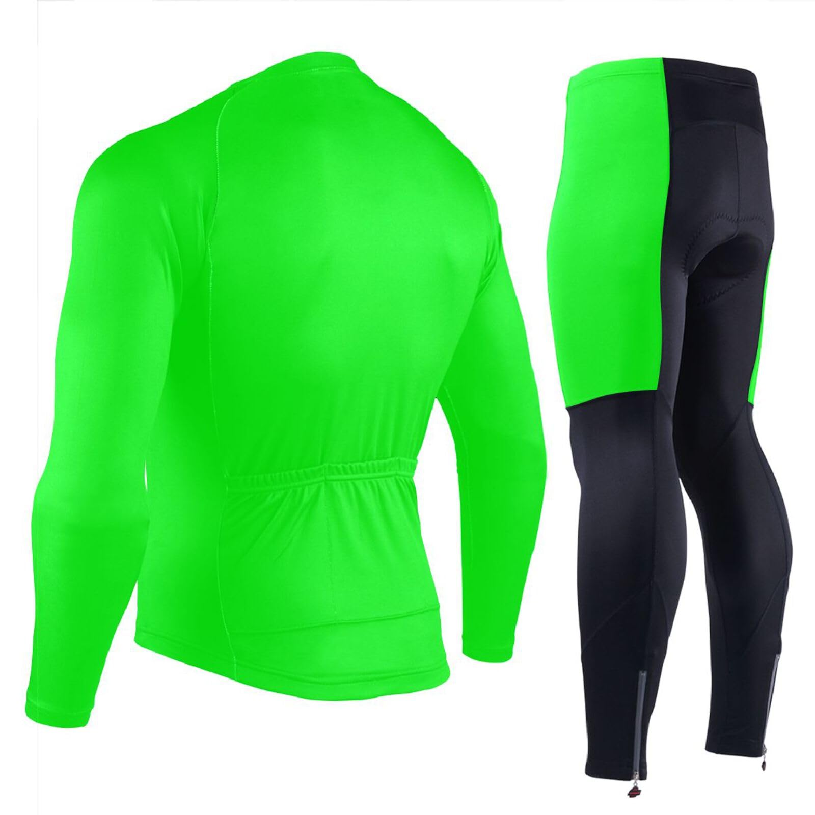 Radtrikot-Set mit Taschen, Windbreaker, langärmelig, 3D-gepolstert