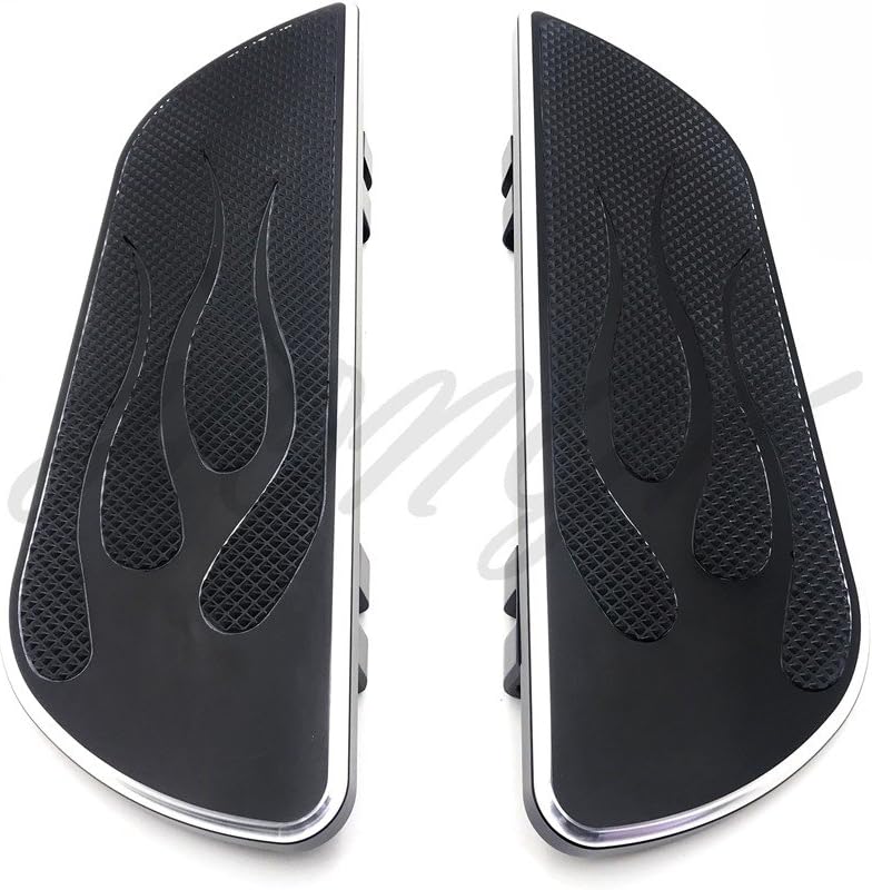 HONGK- Pair Black Footpeg Foot Board Rider Driver Floorboard Compatible with H-D Touring 1984-16 [B07BF9LSCL]
