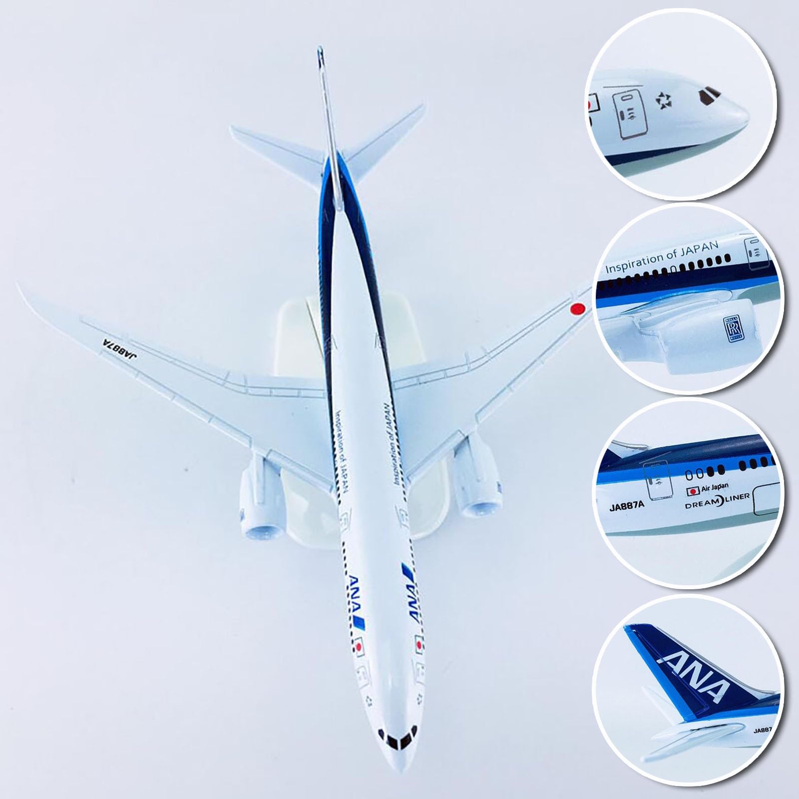 Amazon.co.jp: 6.3インチ 1:400スケール ANA B787-9 模型飛行機 航空機