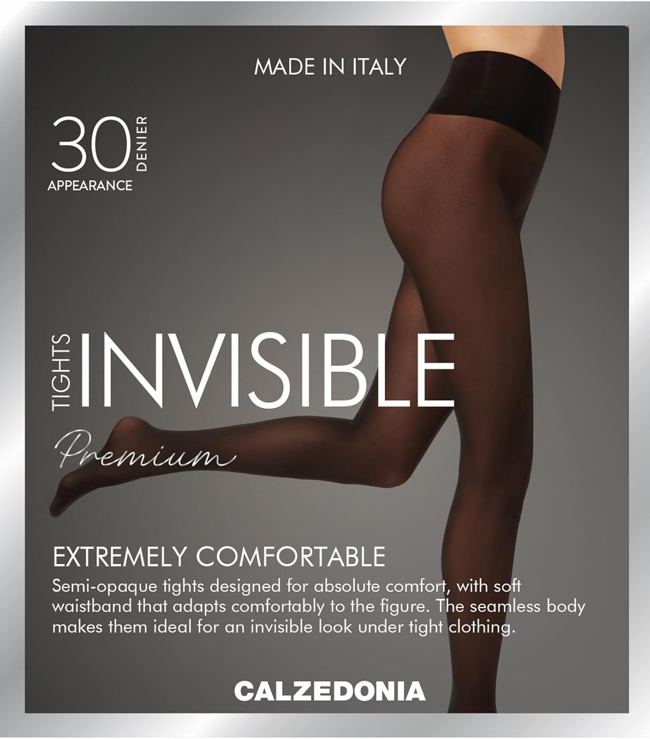 CALZEDONIA Woman's Semi-Opaque Matte Invisible 30 Denier Tights - Image 6