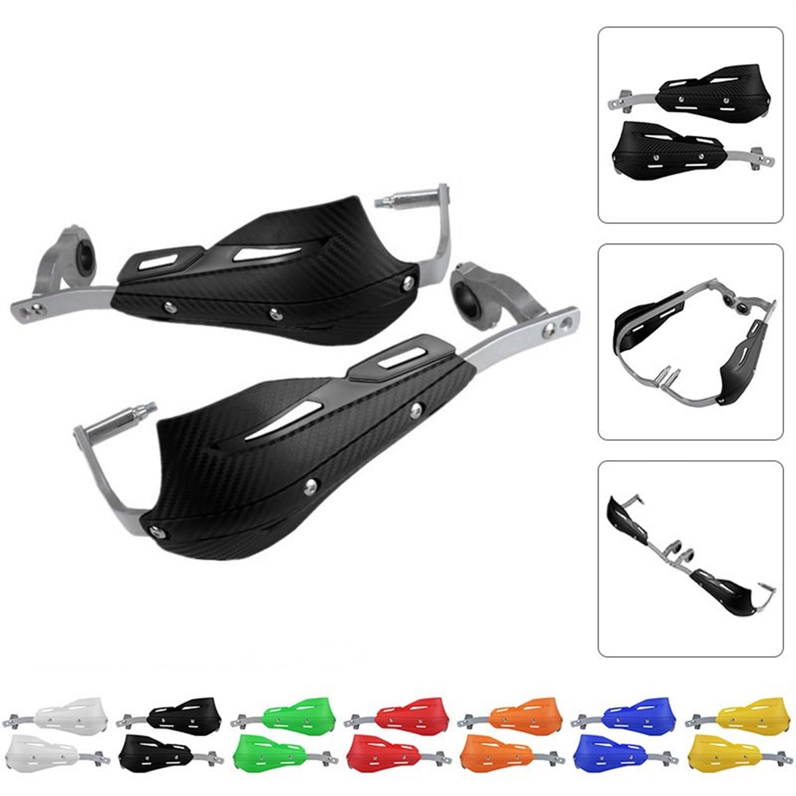 Paramani Manubrio Fit Range 7/8 "22mm 1/8" 28mm Moto Universale Mano per CR per CRF Enduro Guard Manubrio Paramani Protector Moto Paramani(5)