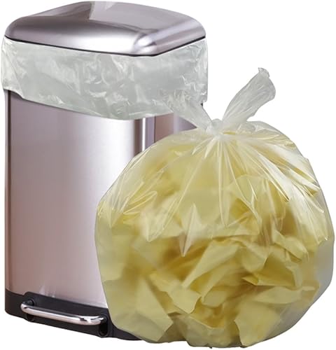 Miniatura 6 de Vababa Bolsas de basura altas transparentes de 13 galones, bolsas de basura, 225 unidades