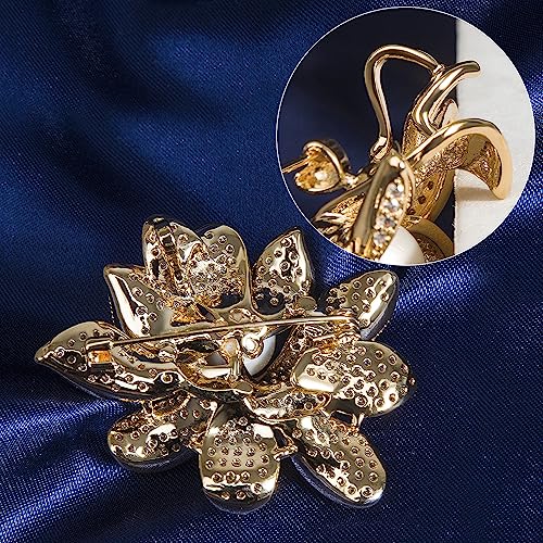 Image of Brooch Pins for Women Fashion Jewelry Cubic Zirconia Brooches and Pins for Birthday Wedding Party Gift