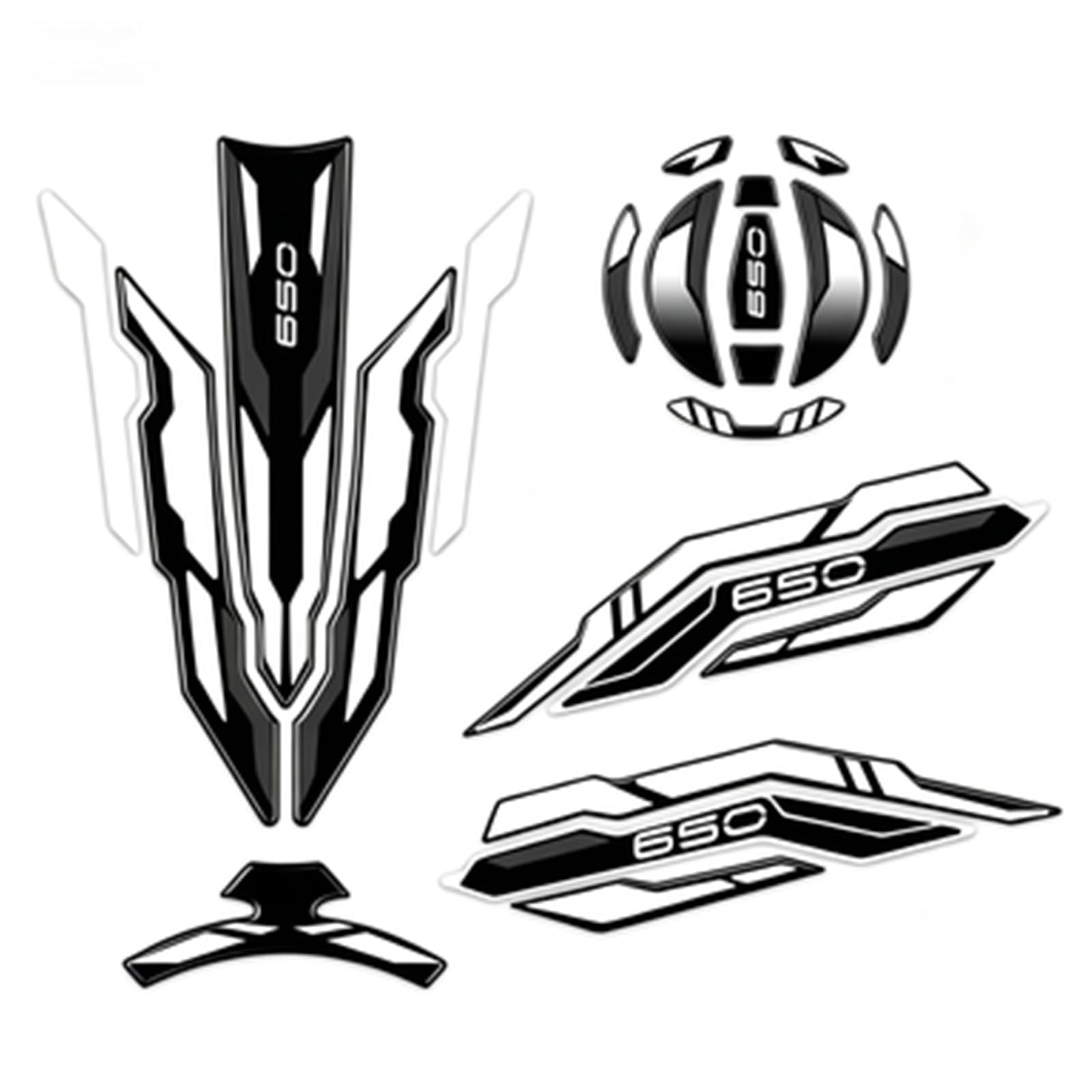 Piwine Color11 Pad Sticker Motorcycle Fuel Tank Protection Decal For Kawasaki For Ninja 650 For Z 2017-2024 Kneepad